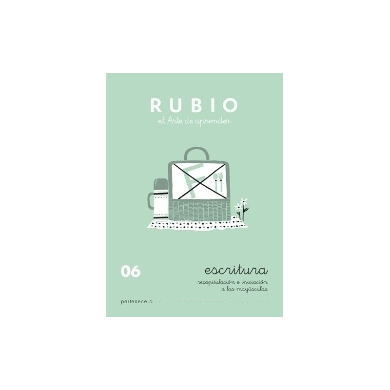 C06-CUADERNO RUBIO A5 ESCRITURA   06 precio por 10 unidades