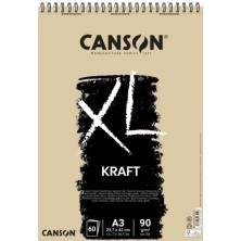 C400039142-BLOC DIBUJO CANSON XL KRAFT C/ESP. A3 90 precio por 1 unidades