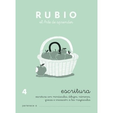 C4-CUADERNO RUBIO A5 ESCRITURA  4 precio por 10 unidades