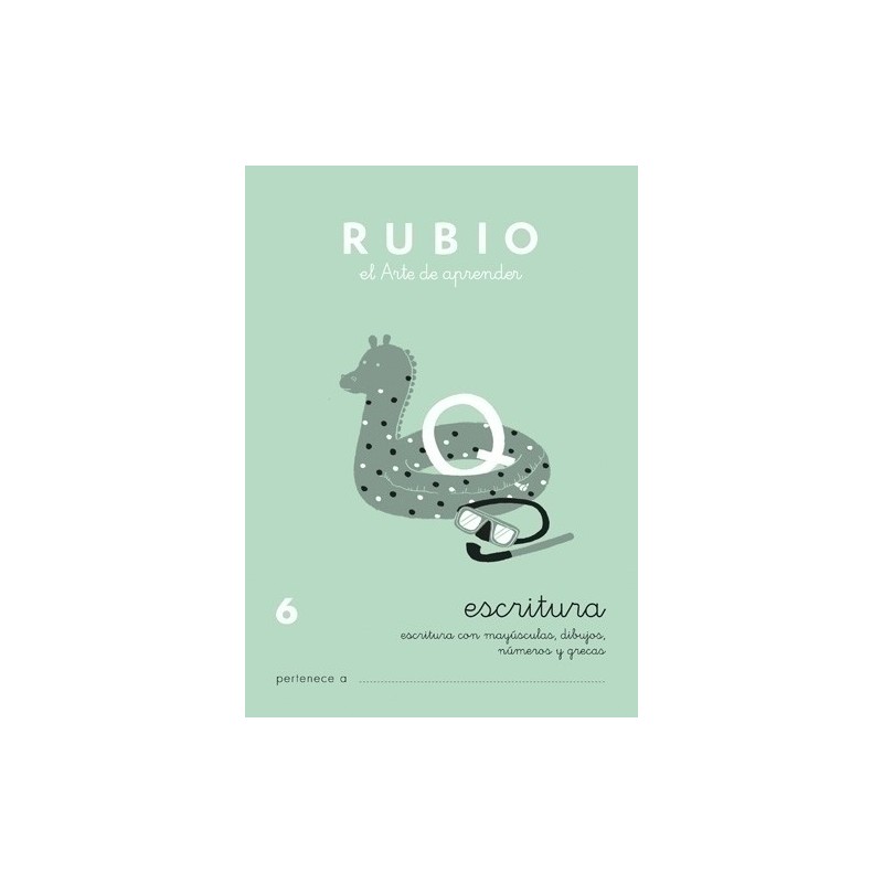 C6-CUADERNO RUBIO A5 ESCRITURA  6 precio por 10 unidades