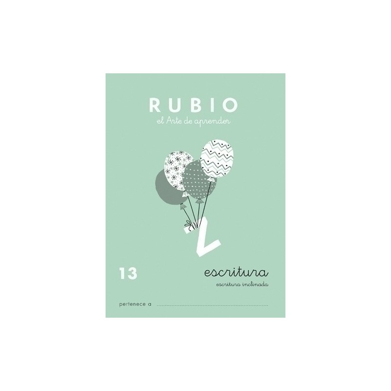 C13-CUADERNO RUBIO A5 ESCRITURA 13 precio por 10 unidades