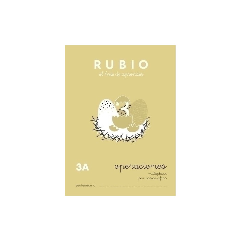 P3A-CUADERNO RUBIO A5 OPERAC.y PROBLEMAS  3A precio por 10 unidades