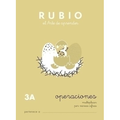 P3A-CUADERNO RUBIO A5 OPERAC.y PROBLEMAS  3A precio por 10 unidades
