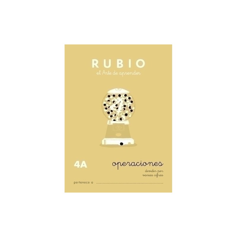 P4A-CUADERNO RUBIO A5 OPERAC.y PROBLEMAS  4A precio por 10 unidades