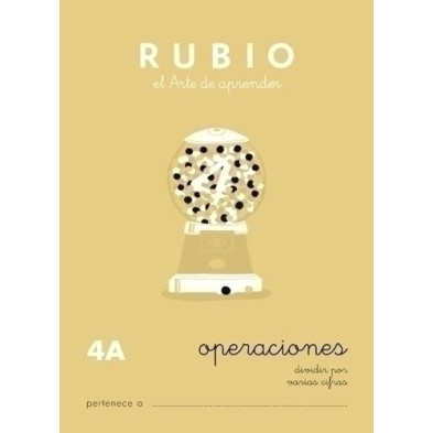 P4A-CUADERNO RUBIO A5 OPERAC.y PROBLEMAS  4A precio por 10 unidades
