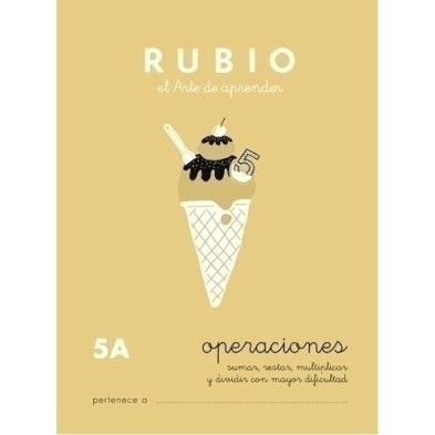 P5A-CUADERNO RUBIO A5 OPERAC.y PROBLEMAS  5A precio por 10 unidades