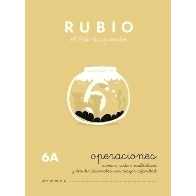 P6A-CUADERNO RUBIO A5 OPERAC.y PROBLEMAS  6A precio por 10 unidades