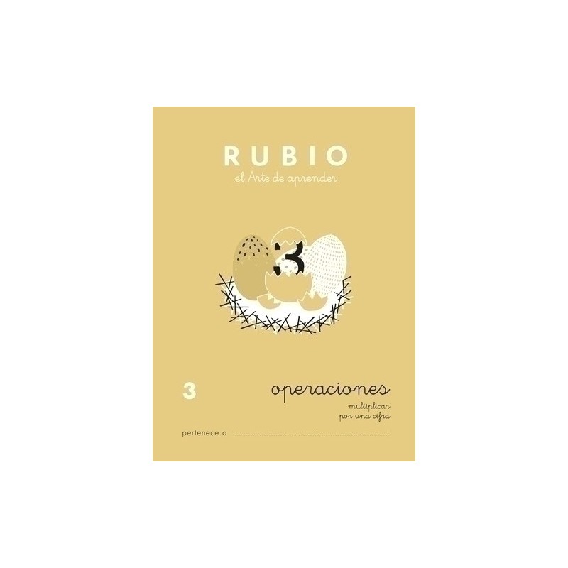 P3-CUADERNO RUBIO A5 OPERAC.y PROBLEMAS  3 precio por 10 unidades