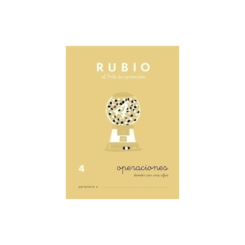 P4-CUADERNO RUBIO A5 OPERAC.y PROBLEMAS  4 precio por 10 unidades