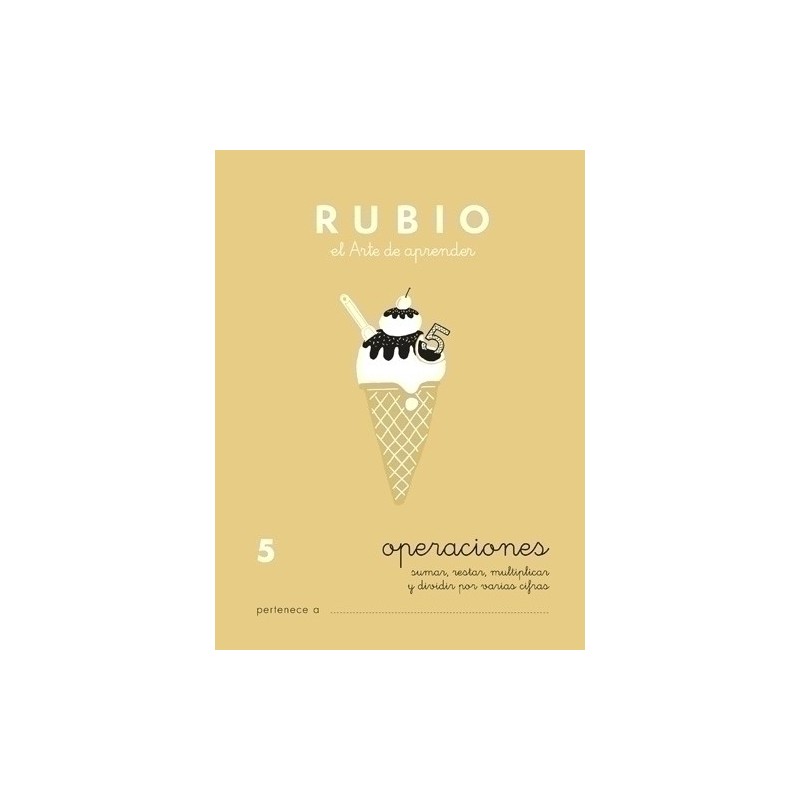 P5-CUADERNO RUBIO A5 OPERAC.y PROBLEMAS  5 precio por 10 unidades