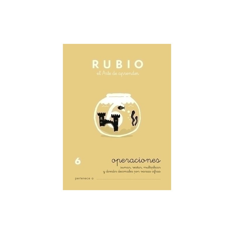 P6-CUADERNO RUBIO A5 OPERAC.y PROBLEMAS  6 precio por 10 unidades