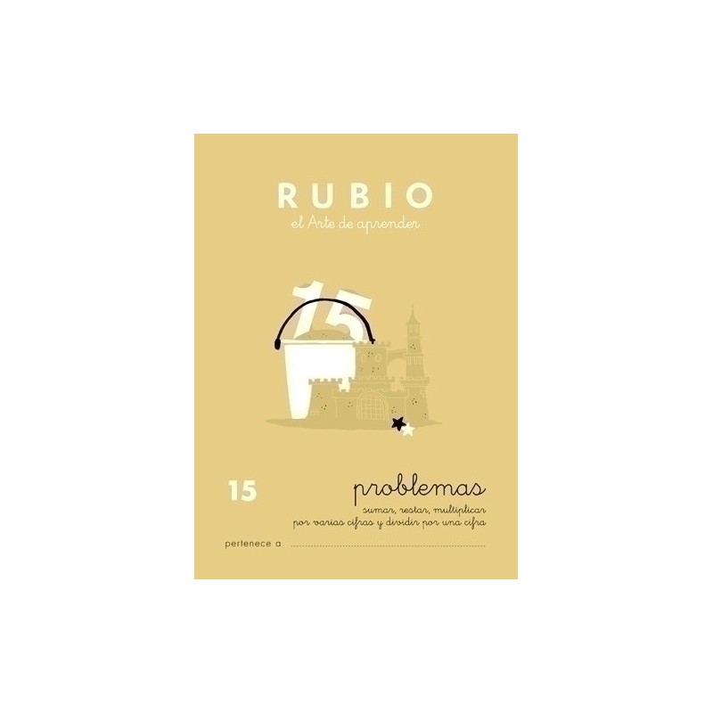 P15-CUADERNO RUBIO A5 OPERAC.y PROBLEMAS 15 precio por 10 unidades