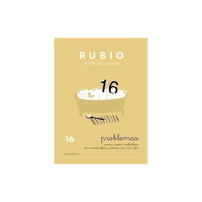 P16-CUADERNO RUBIO A5 OPERAC.y PROBLEMAS 16 precio por 10 unidades