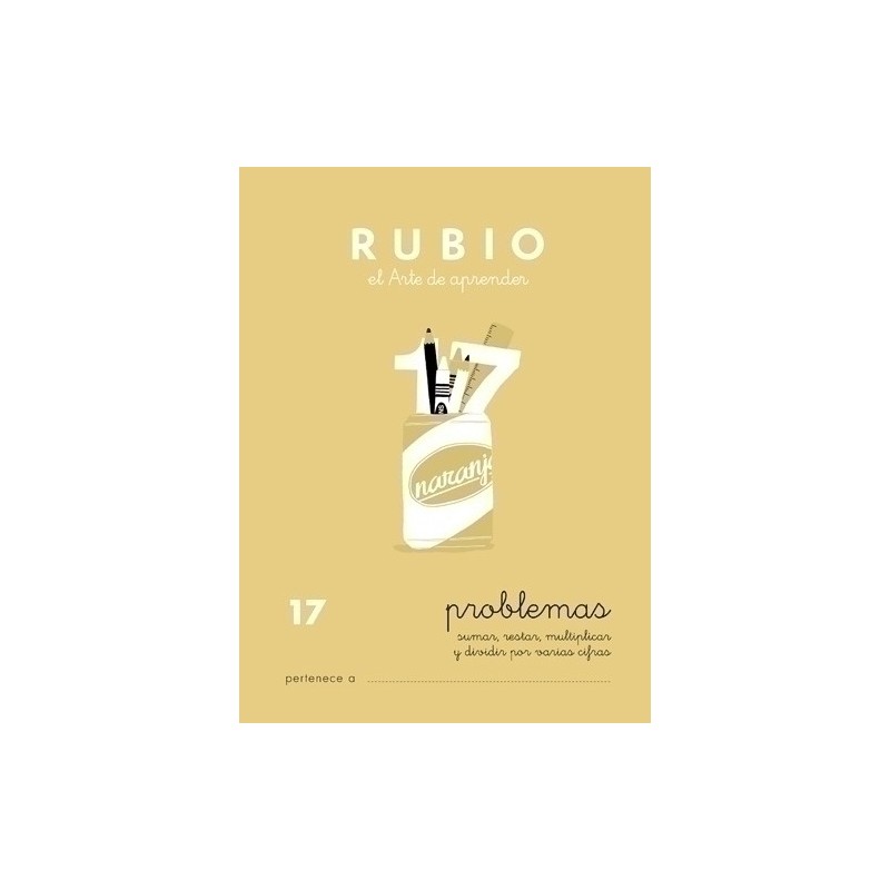 P17-CUADERNO RUBIO A5 OPERAC.y PROBLEMAS 17 precio por 10 unidades