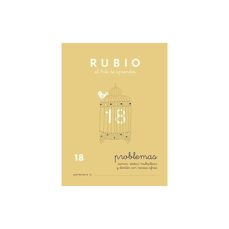 P18-CUADERNO RUBIO A5 OPERAC.y PROBLEMAS 18 precio por 10 unidades