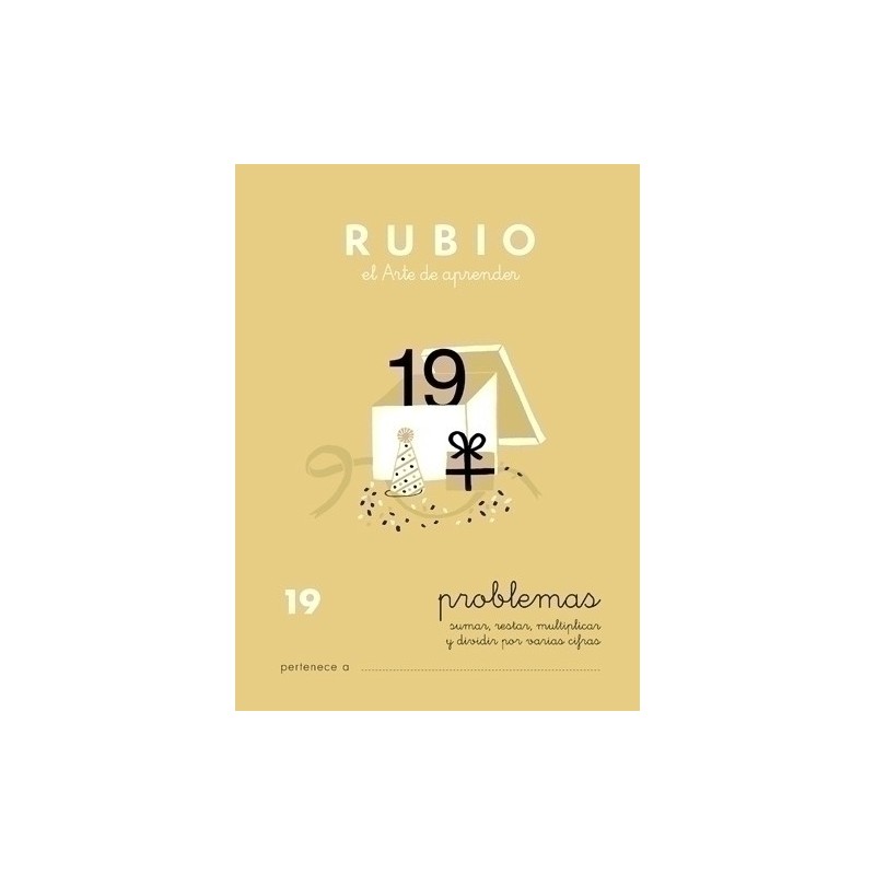 P19-CUADERNO RUBIO A5 OPERAC.y PROBLEMAS 19 precio por 10 unidades