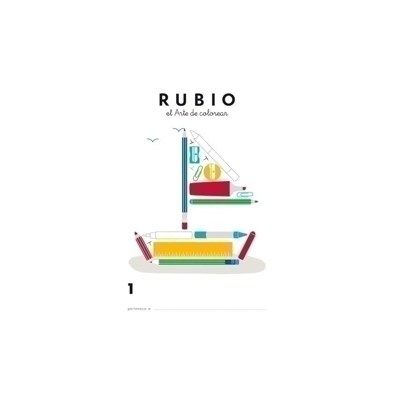 CCOL1-CUADERNO RUBIO A4 de COLOREAR 1 precio por 5 unidades