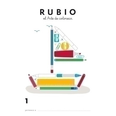 CCOL1-CUADERNO RUBIO A4 de COLOREAR 1 precio por 5 unidades