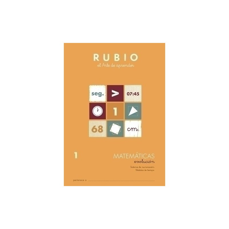MEV1-CUADERNO RUBIO A4 MATEMATIC. EVOLUCION 1 precio por 10 unidades