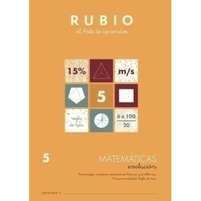 MEV5-CUADERNO RUBIO A4 MATEMATIC. EVOLUCION 5 precio por 10 unidades