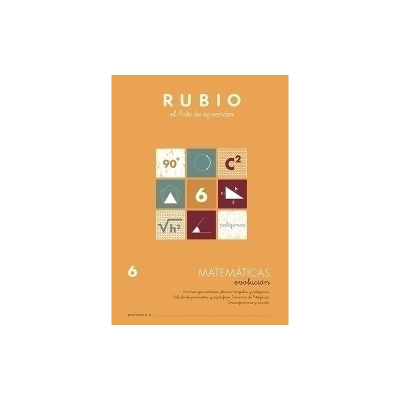 MEV6-CUADERNO RUBIO A4 MATEMATIC. EVOLUCION 6 precio por 10 unidades