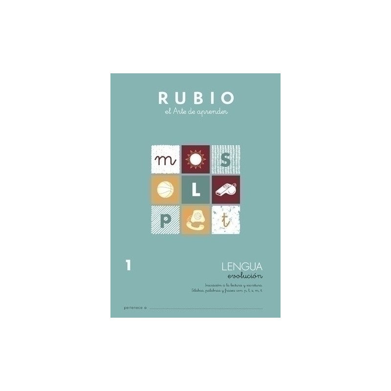 LEV1-CUADERNO RUBIO A4 LENGUA EVOLUCION 1 precio por 10 unidades