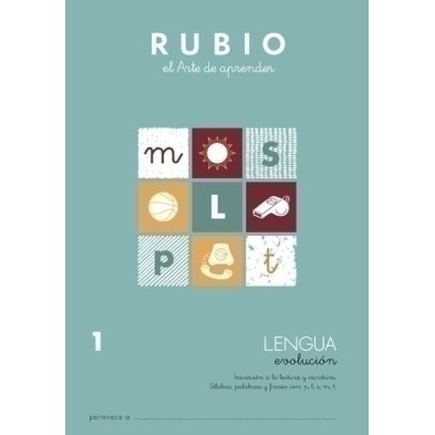 LEV1-CUADERNO RUBIO A4 LENGUA EVOLUCION 1 precio por 10 unidades
