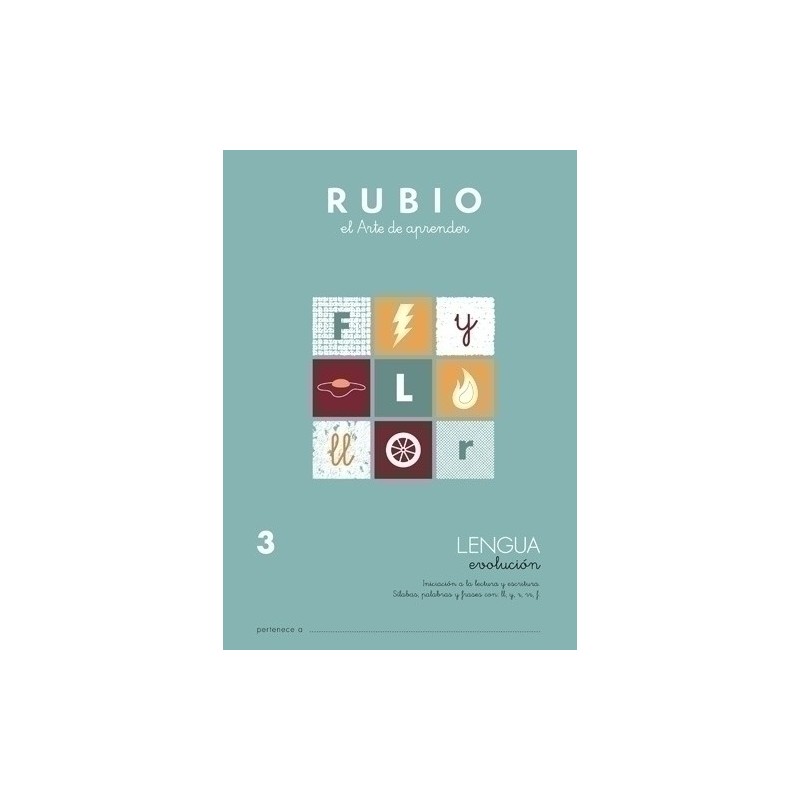 LEV3-CUADERNO RUBIO A4 LENGUA EVOLUCION 3 precio por 10 unidades