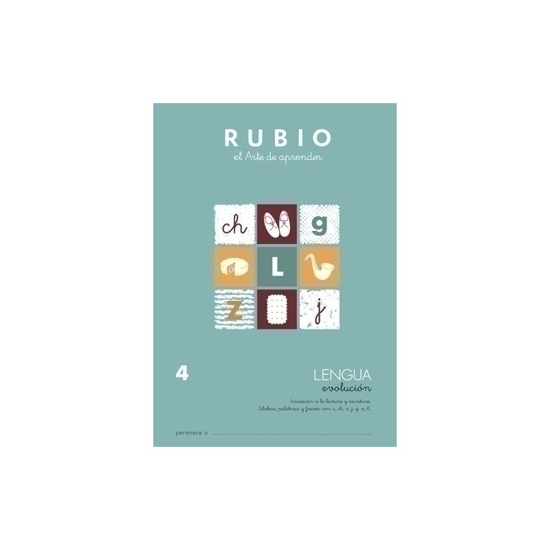 LEV4-CUADERNO RUBIO A4 LENGUA EVOLUCION 4 precio por 10 unidades