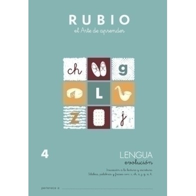 LEV4-CUADERNO RUBIO A4 LENGUA EVOLUCION 4 precio por 10 unidades