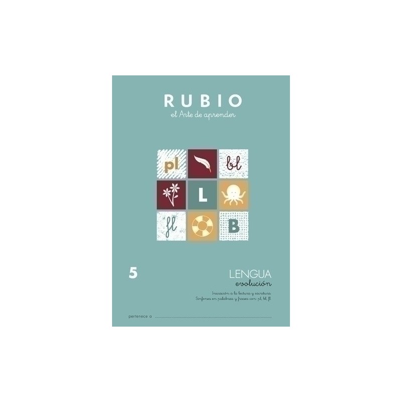 LEV5-CUADERNO RUBIO A4 LENGUA EVOLUCION 5 precio por 10 unidades