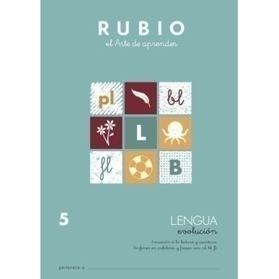 LEV5-CUADERNO RUBIO A4 LENGUA EVOLUCION 5 precio por 10 unidades