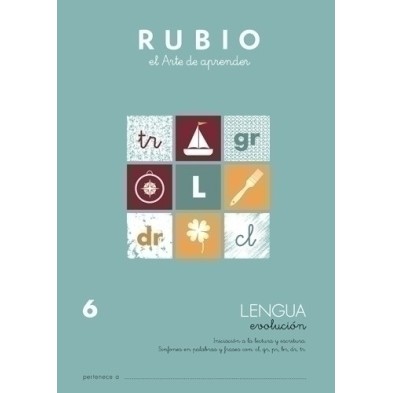 LEV6-CUADERNO RUBIO A4 LENGUA EVOLUCION 6 precio por 10 unidades