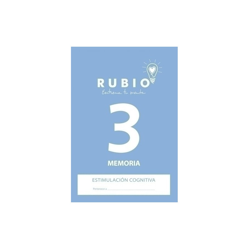 ECM3-CUADERNO RUBIO A4 ESTIM.COGN.MEMORIA 3 precio por 5 unidades