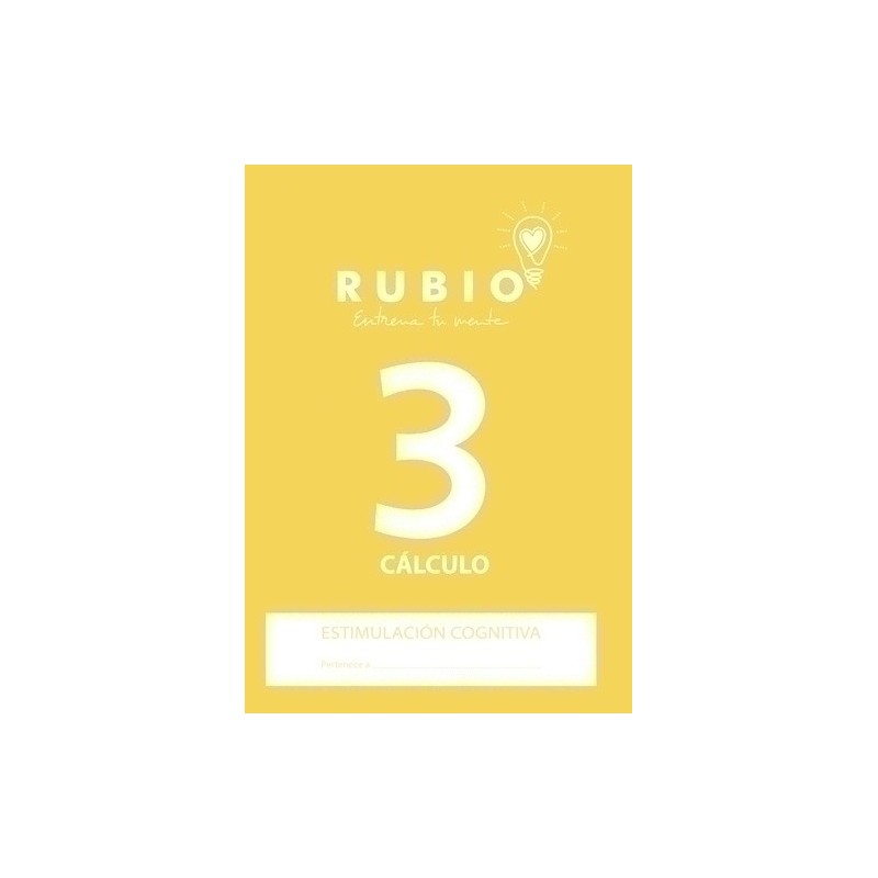 ECC3-CUADERNO RUBIO A4 ESTIM.COGN.CALCULO 3 precio por 5 unidades