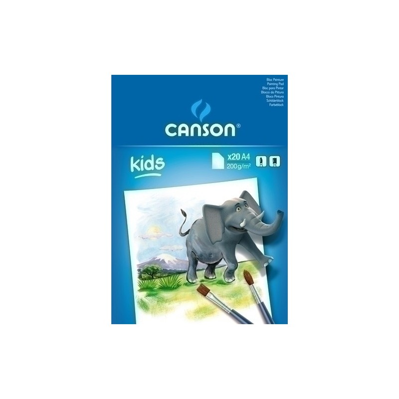 C400015588-BLOCK PINTURA GU-CAN KIDS A4 20h 200g precio por 5 unidades