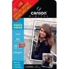 C33300S008-P.INKJET CANSON FOTO A4 210g 20+10h SATI precio por 1 unidades