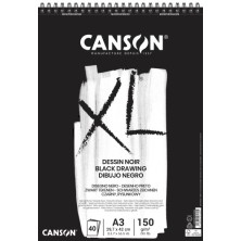 C400039087-BLOC DIBUJO CANSON XL BLACK C/ESP. A3 15 precio por 5 unidades