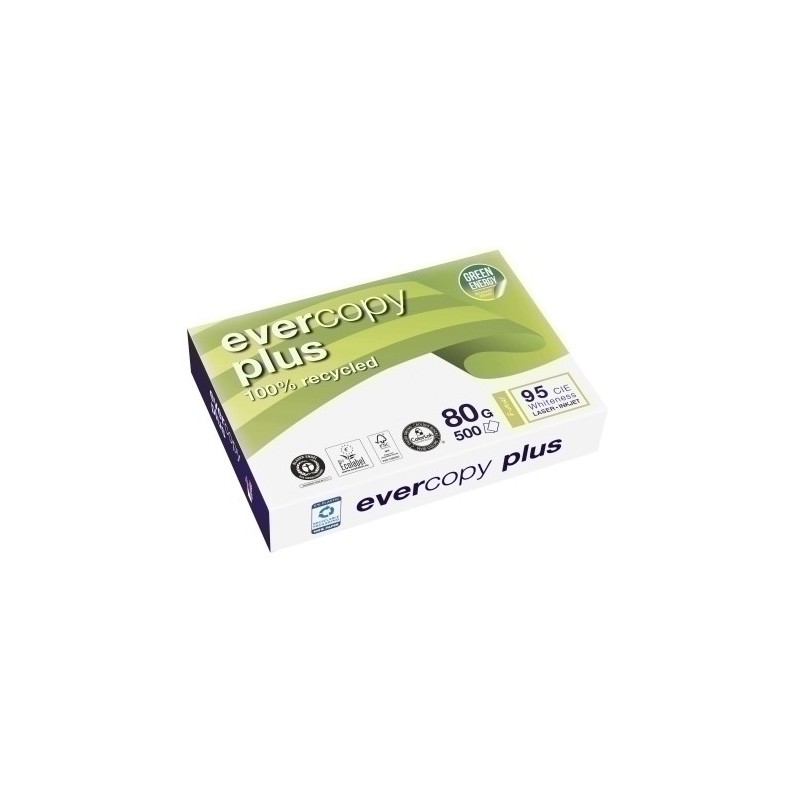 50048SC-PAPEL RECICL. A4 EVERCOPY PLUS 80g 500h precio por 1 unidades