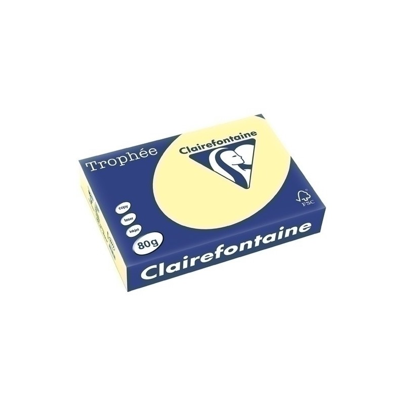 1977PC/1977C-PAPEL COLOR A4 TROPHEE 80g 500h AMARILLO precio por 1 unidades
