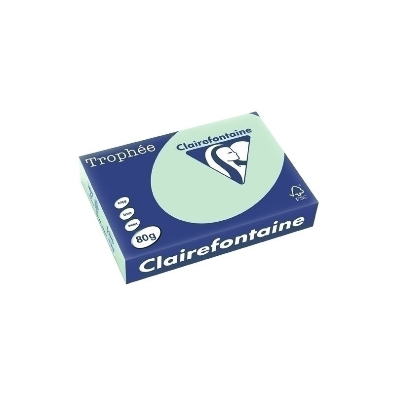 1975C-PAPEL COLOR A4 TROPHEE 80g 500h VERDE precio por 1 unidades