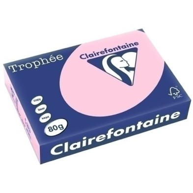 1973PC/1973C-PAPEL COLOR A4 TROPHEE 80g 500h ROSA precio por 1 unidades
