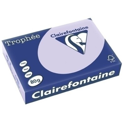 1872C-PAPEL COLOR A4 TROPHEE 80g 500h LILA precio por 1 unidades