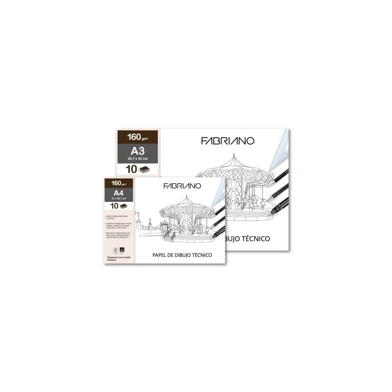 F74233251-LAM.DIB.FABRIANO LINEAL A4 M-PK 10h LISO precio por 1 unidades