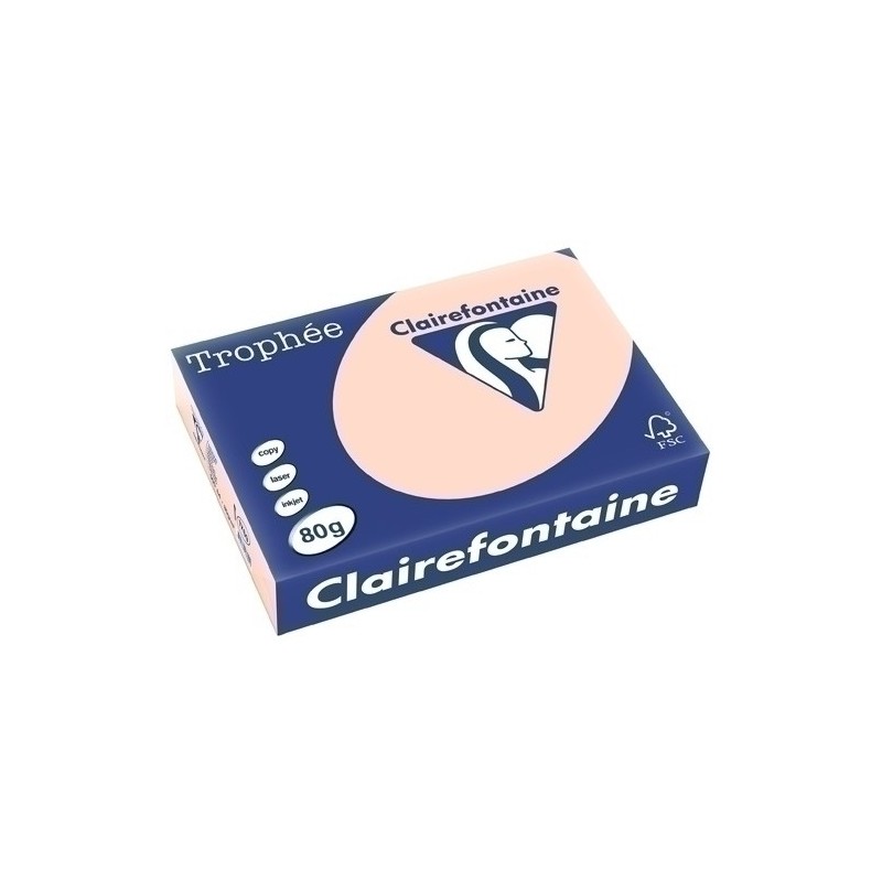 1769C-PAPEL COLOR A4 TROPHEE 80g 500h SALMON precio por 1 unidades