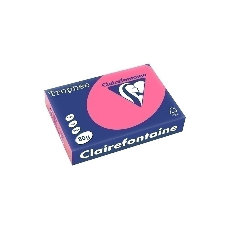 1771C-PAPEL COLOR A4 TROPHEE 80g 500h ROSA FUC precio por 1 unidades