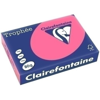 1771C-PAPEL COLOR A4 TROPHEE 80g 500h ROSA FUC precio por 1 unidades