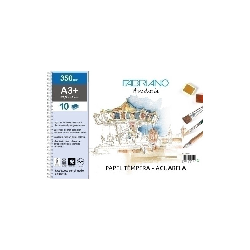 F74233256-BLOC DIBUJO FABRIANO C/ESP. A3+ 350g precio por 1 unidades