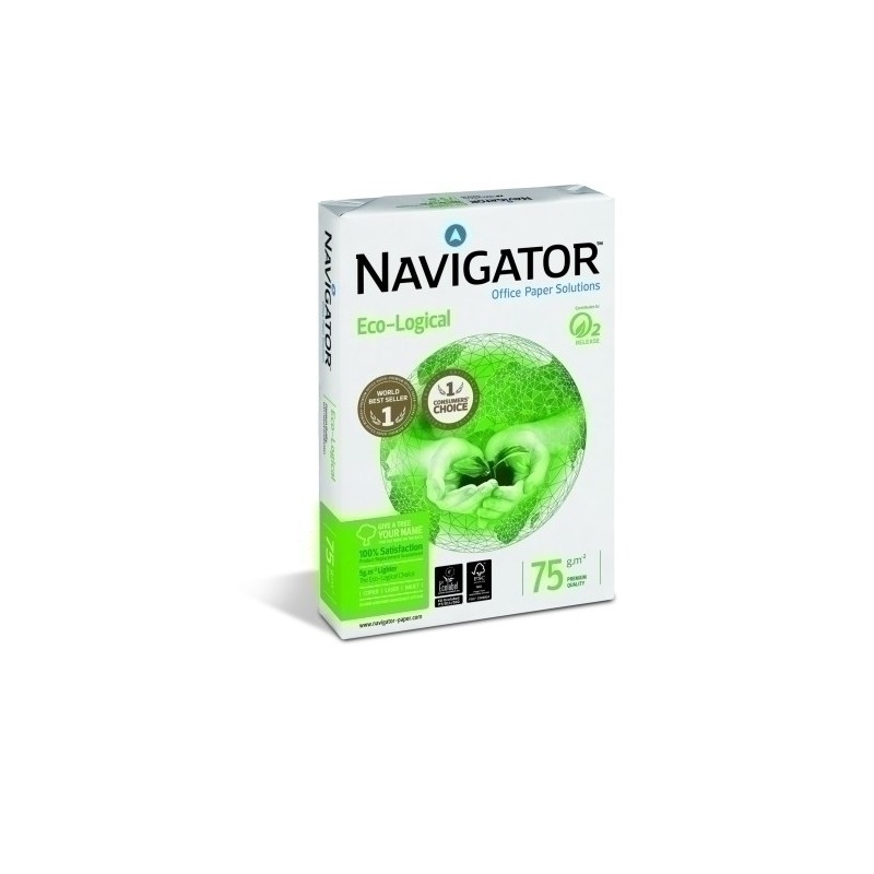NEC07500057-PAPEL A3 NAVIGATOR ECO-LOGICAL 75g 500h precio por 5 unidades