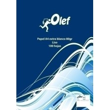 PLA80LS-PAPEL A4 OLEF 80g 100h LISO precio por 24 unidades